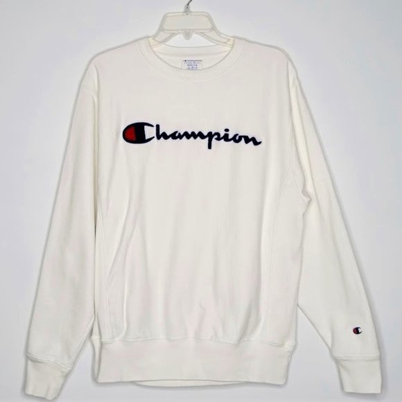 Champion Other - Champion Reverse Weave Chain Stitch Pullover Script Logo Sweatshirt